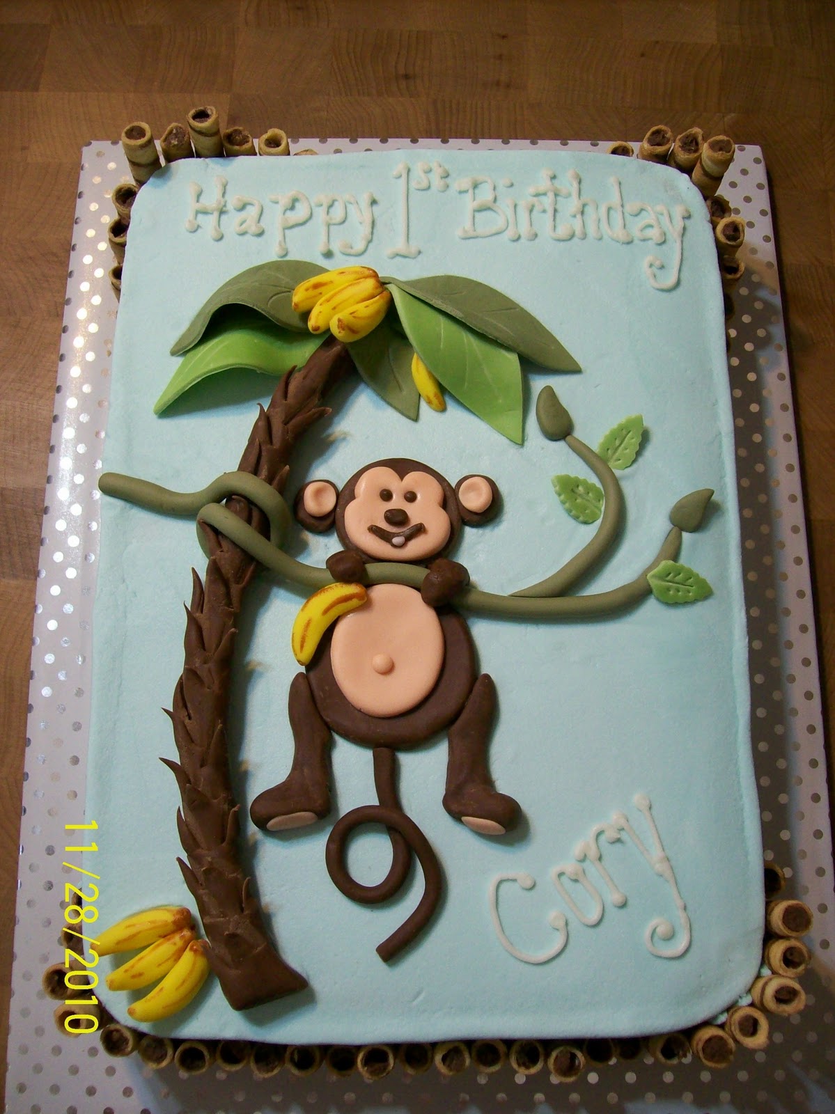 Monkey Birthday Cake