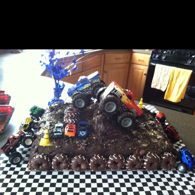 9 Photos of Homemade Monster Truck Cakes