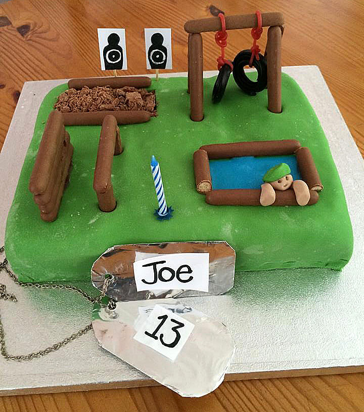 Obstacle Course Birthday Cake