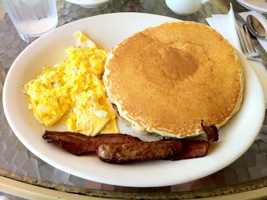 Pancakes Eggs Bacon Sausage