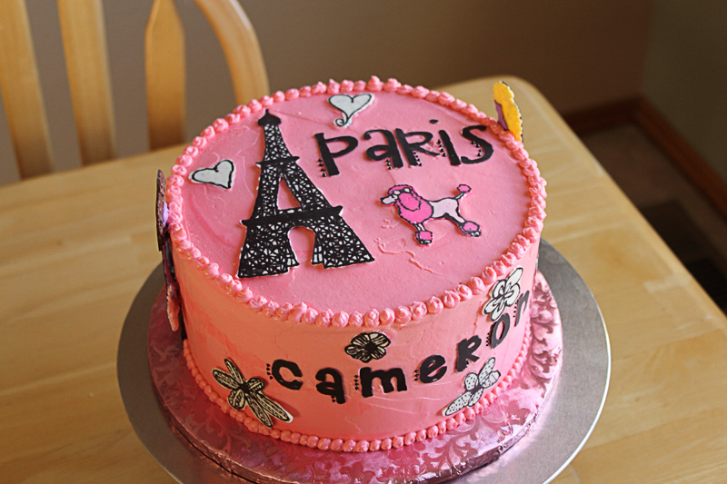 Paris Birthday Cake