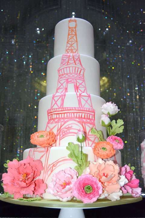 Paris Sweet 16 Cake