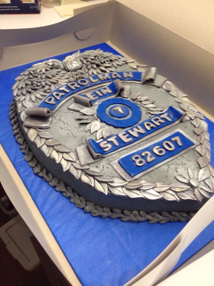 Police Badge Birthday Cake