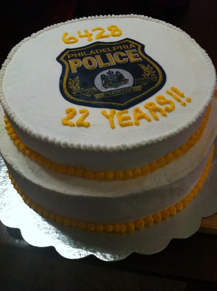 Police Officer Retirement Cake