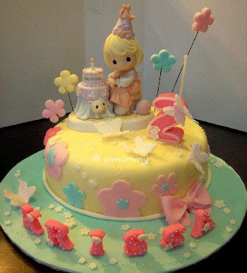 Precious Moments Girl Baby Shower Cake