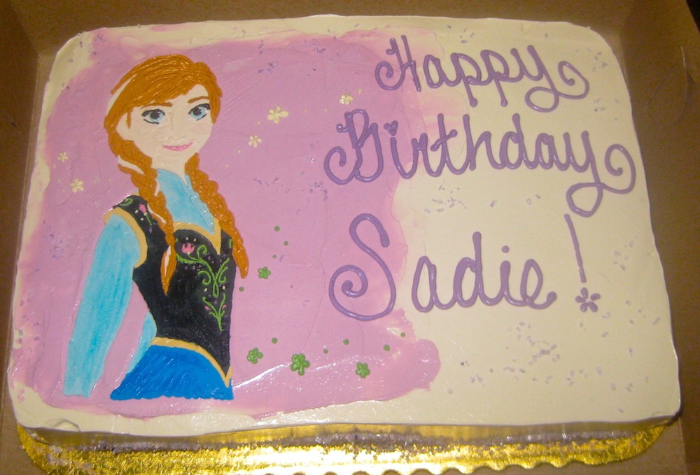 Princess Anna Frozen Cake