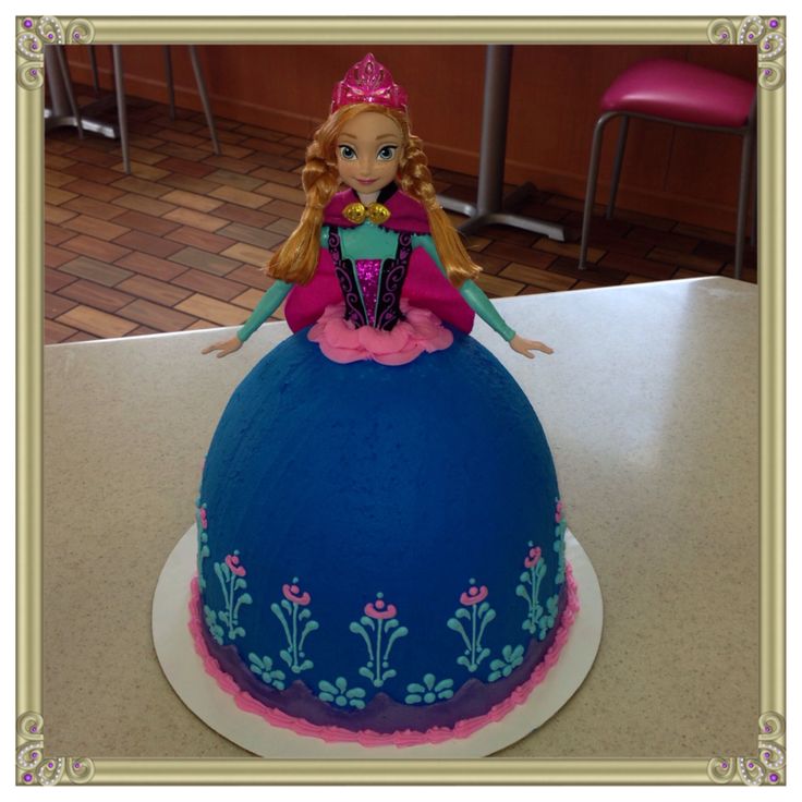 Princess Anna Frozen Cake