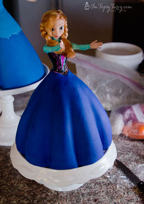 Princess Anna Frozen Doll Cake