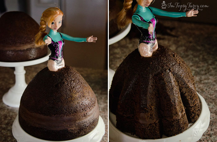 Princess Anna Frozen Doll Cake