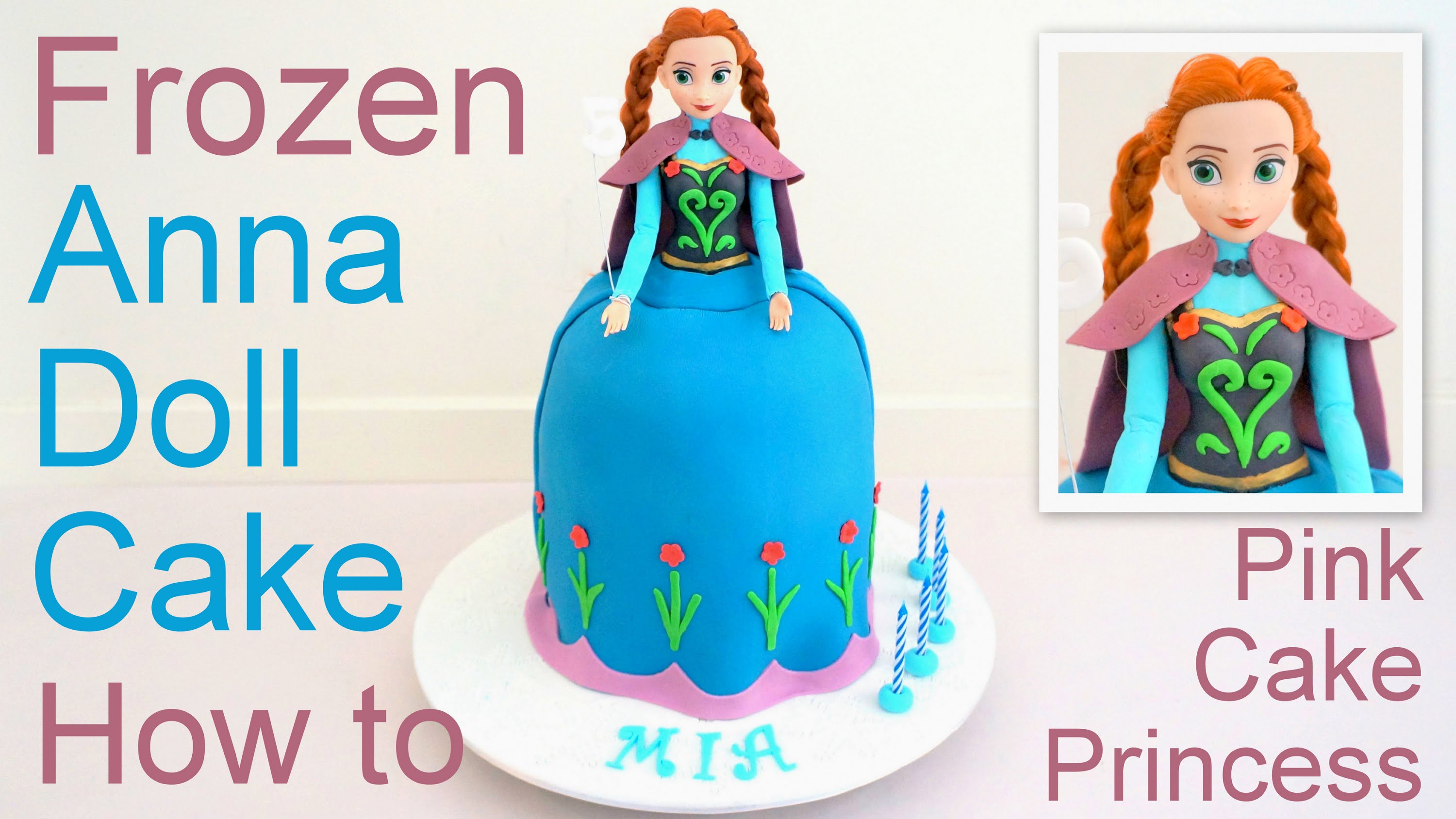 Princess Anna Frozen Doll Cake