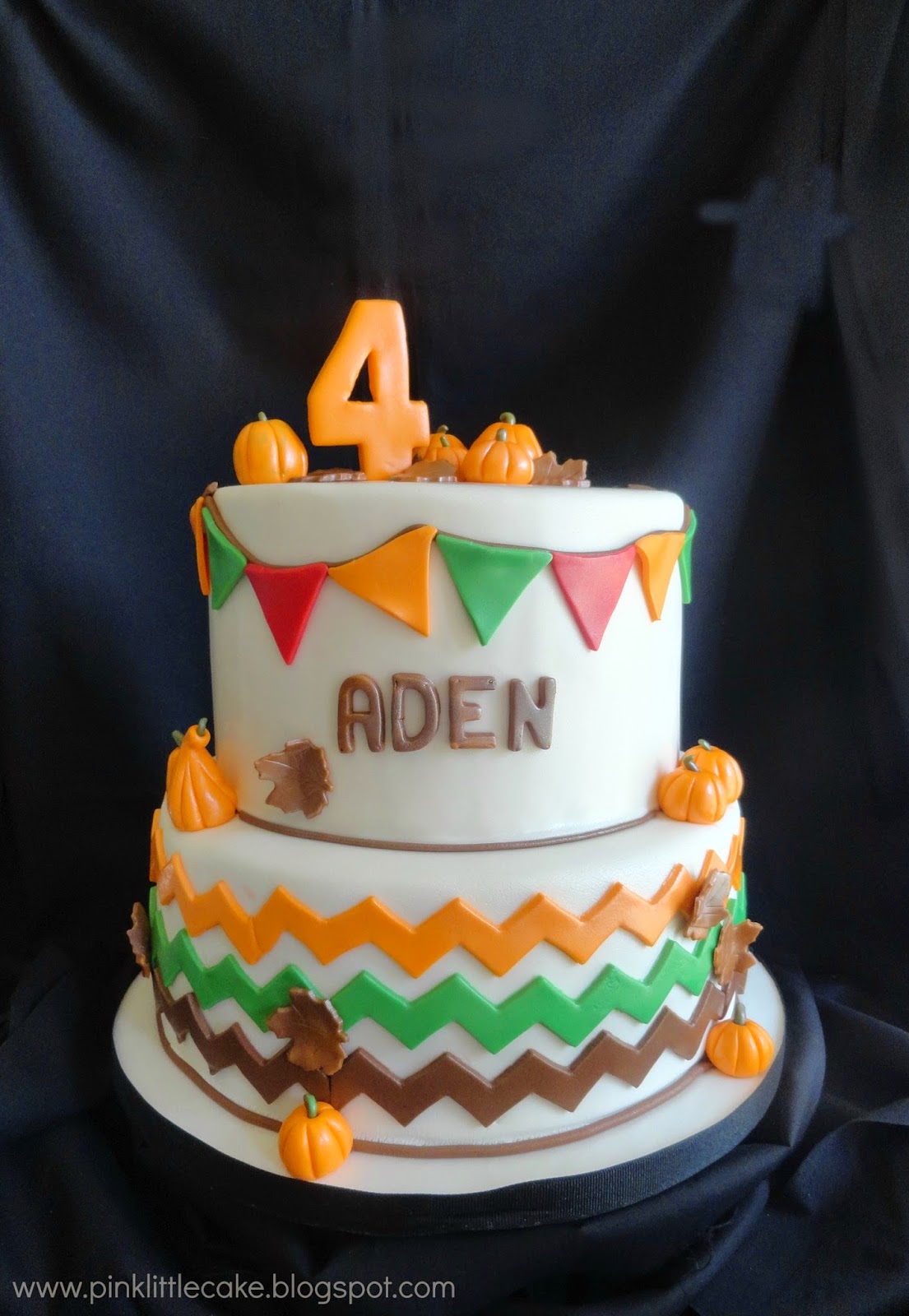 Pumpkin Theme Birthday Cake