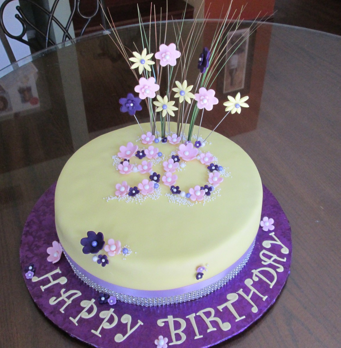 Purple 50th Birthday Cake Ideas