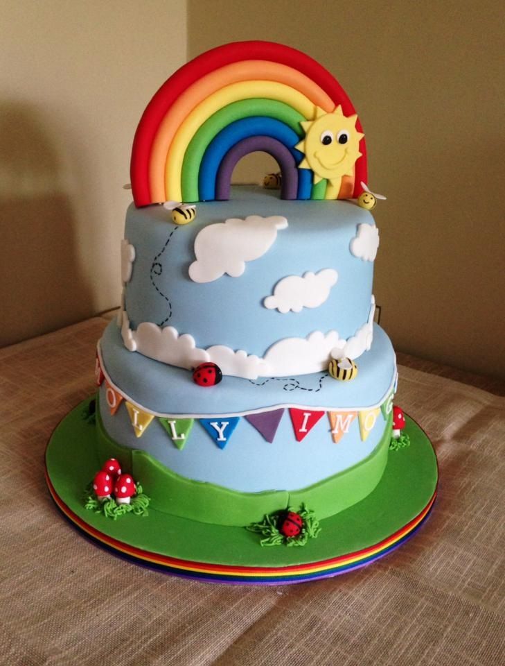 Rainbow Birthday Cake