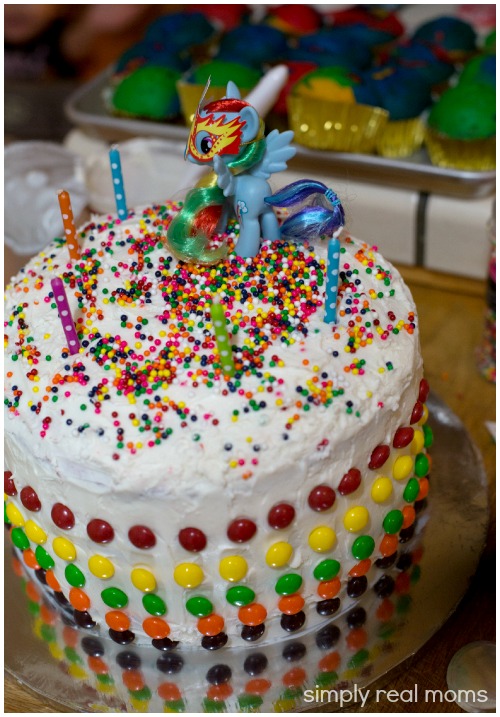 Rainbow Dash Birthday Cake