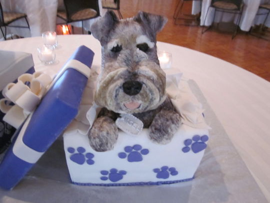 Schnauzer Birthday Cake