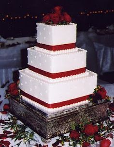 Square Wedding Cake