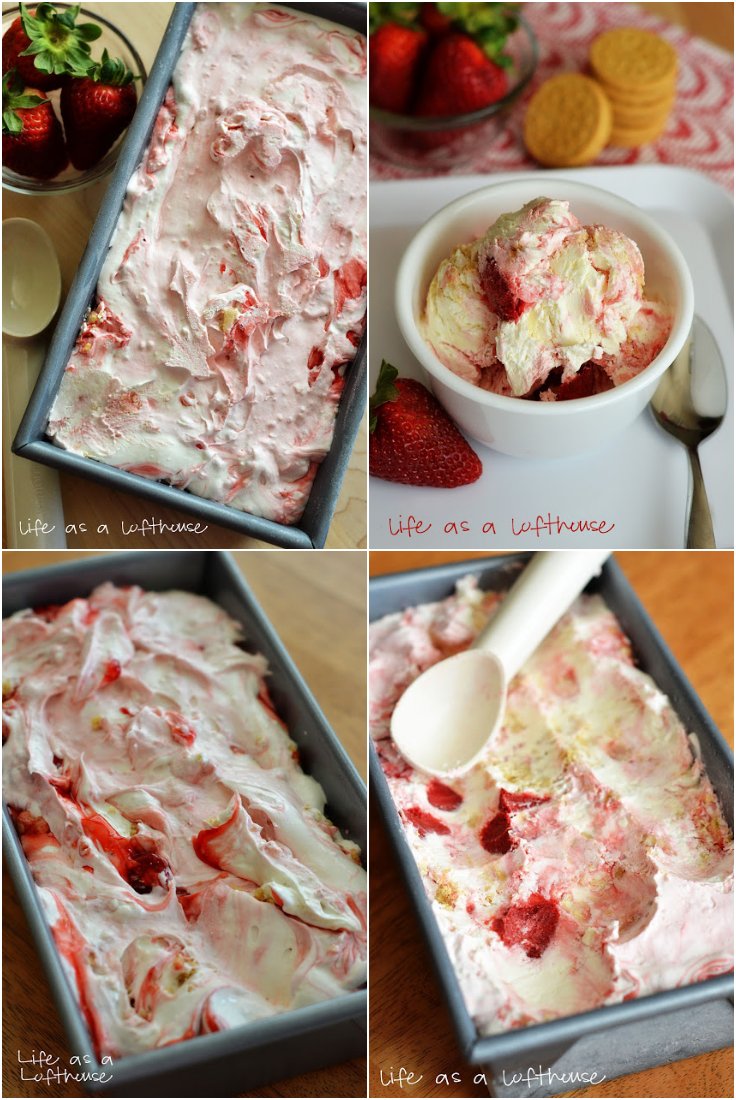 Strawberry Ice Cream Cake Recipes