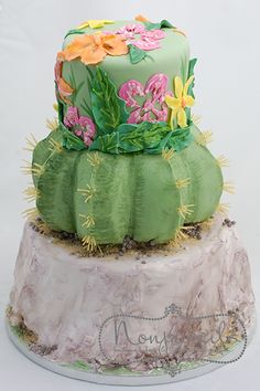 Succulent Wedding Cake Decoration