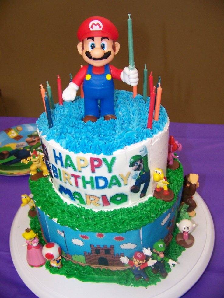 Super Mario Birthday Cake