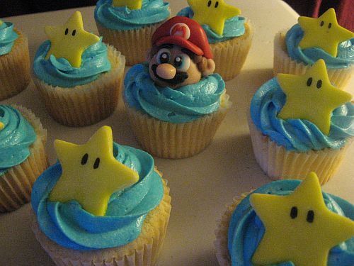 Super Mario Birthday Cupcake Cake