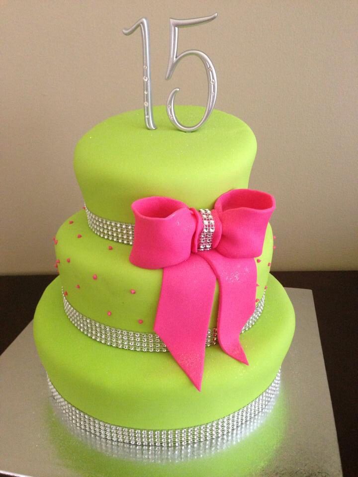 Sweet 15 Birthday Cake