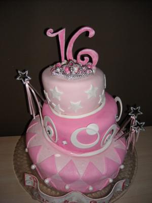 Sweet 16 Birthday Cake