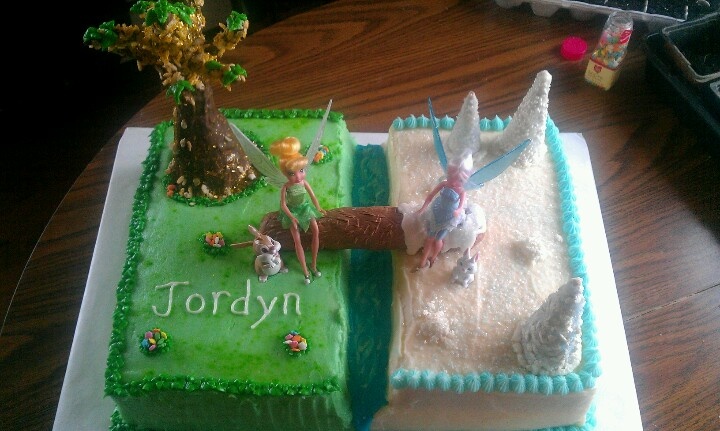 Tinkerbell and Periwinkle Fairy Cake