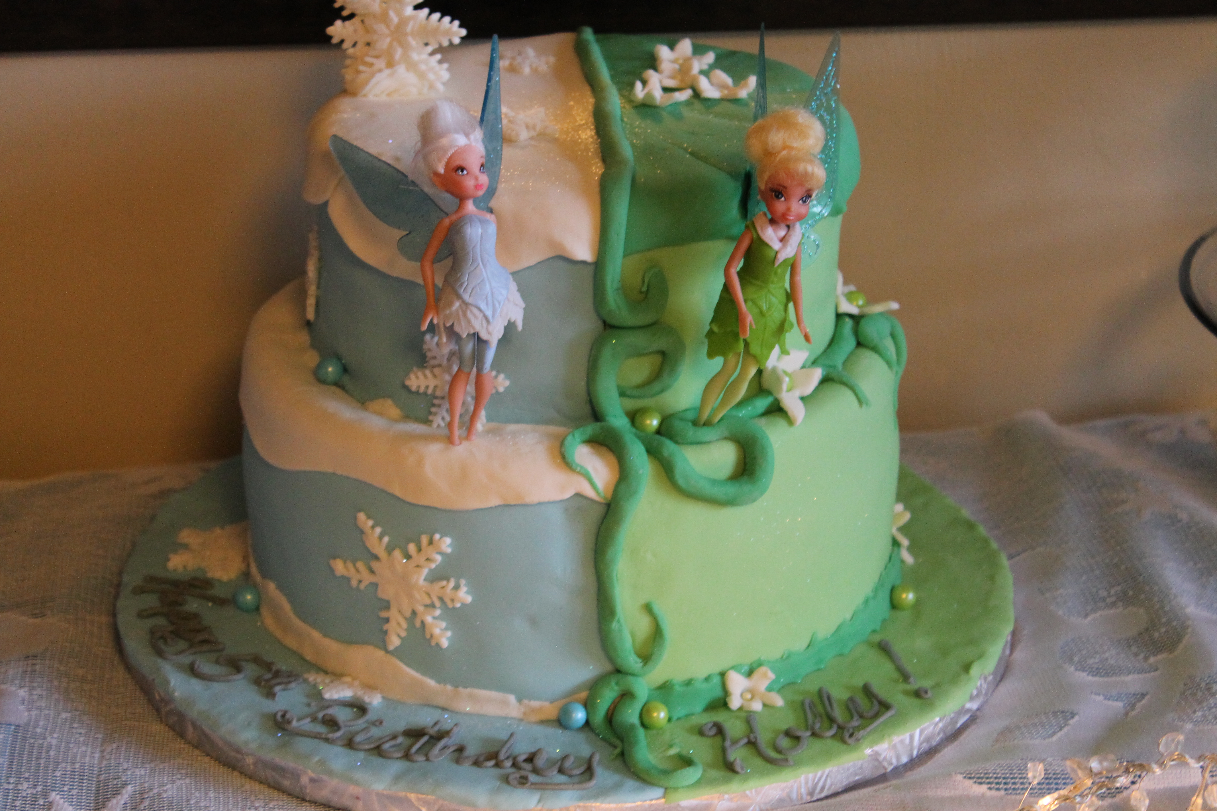 Tinkerbell Pixie Hollow Cake