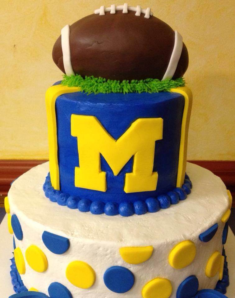 University of Michigan Happy Birthday Cake