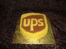 UPS Logo Cake