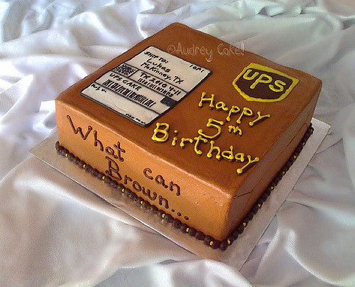 UPS Package Cake