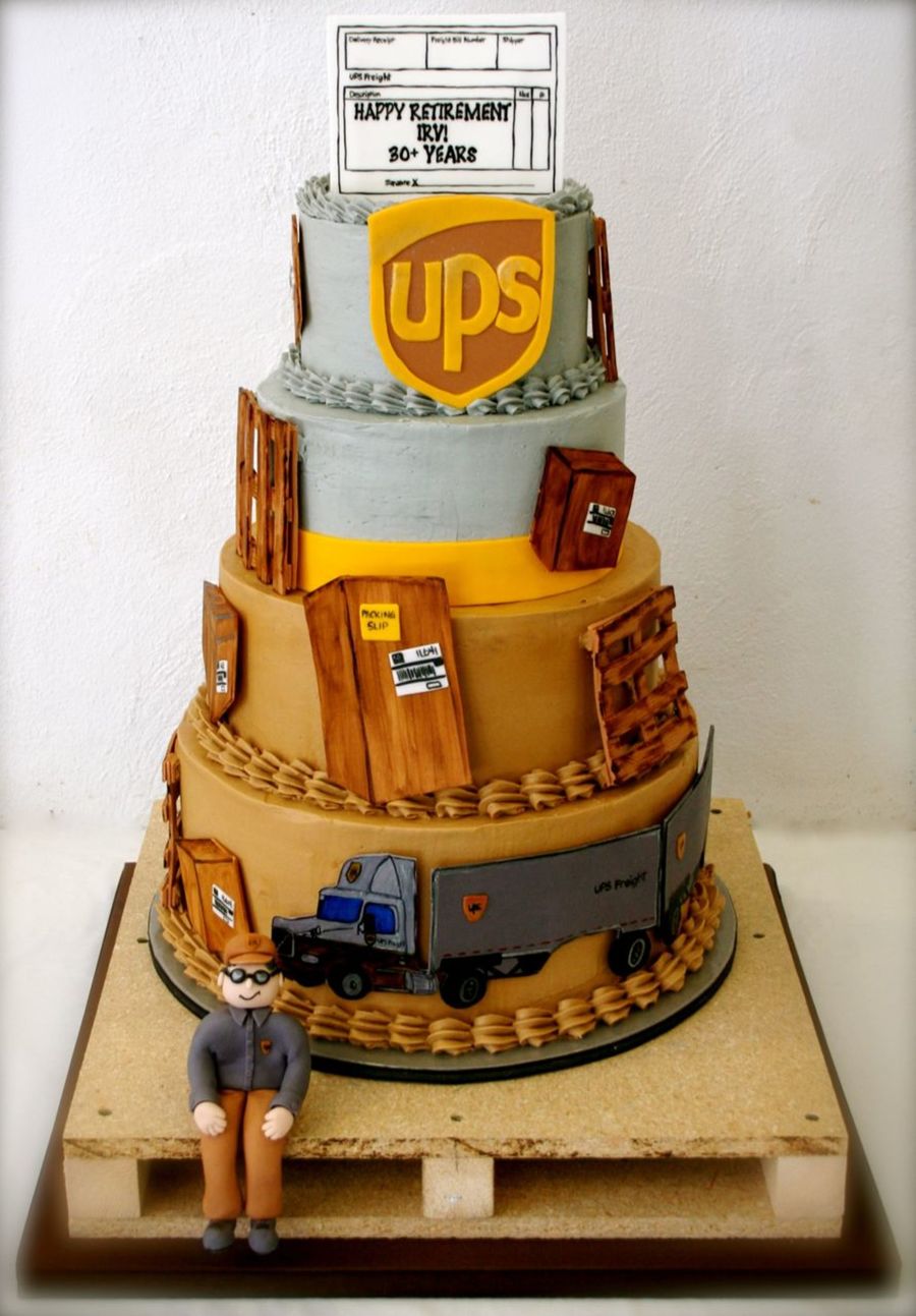 UPS Retirement Cake