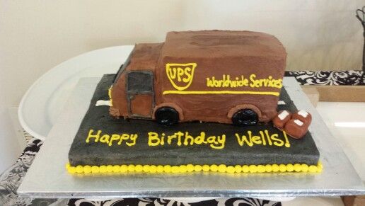 UPS Truck Cake