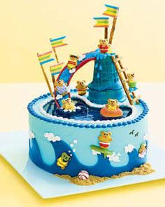 Water Slide Birthday Cake Ideas