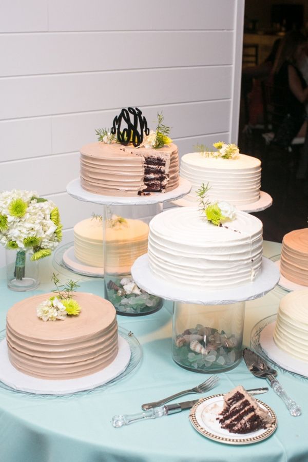 Wedding Cakes On Separate Stands