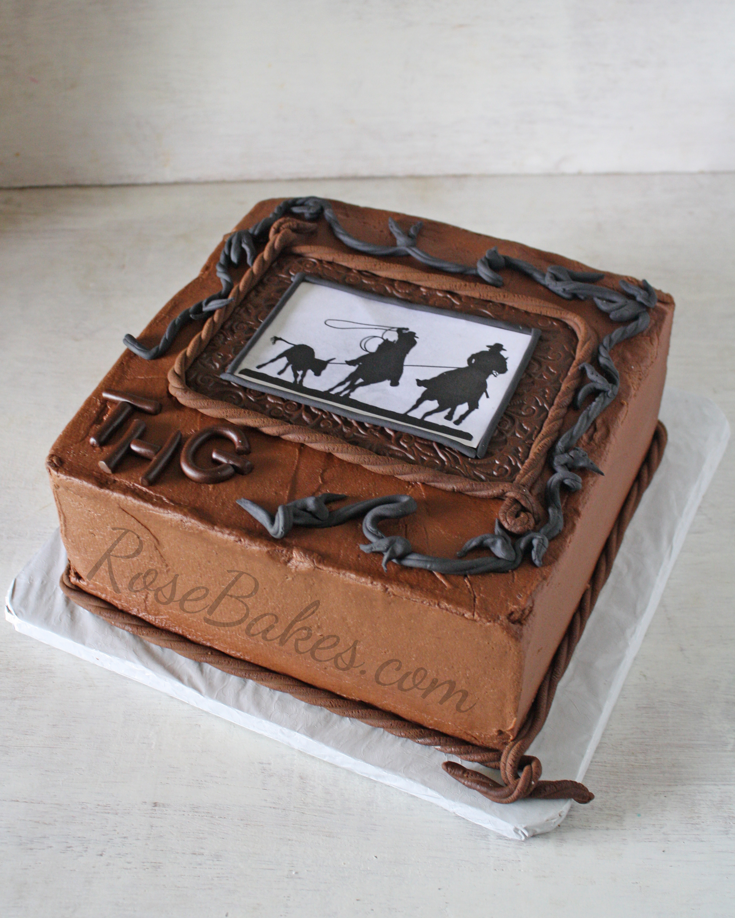 Western Style Grooms Cake