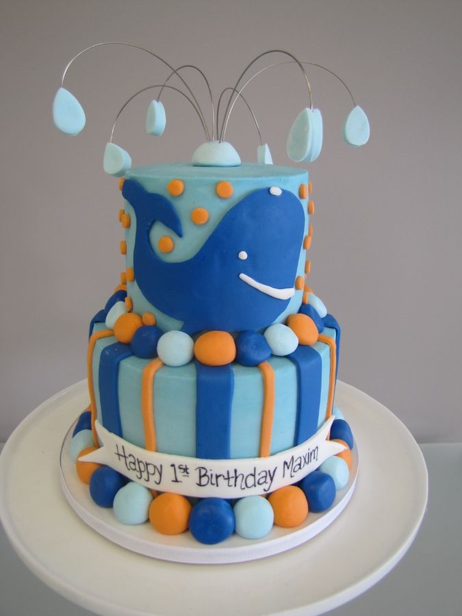 Whale Birthday Cake