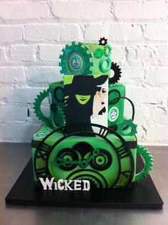 Wicked Themed Birthday Cake