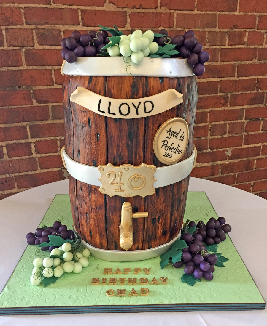 Wine Barrel Cake