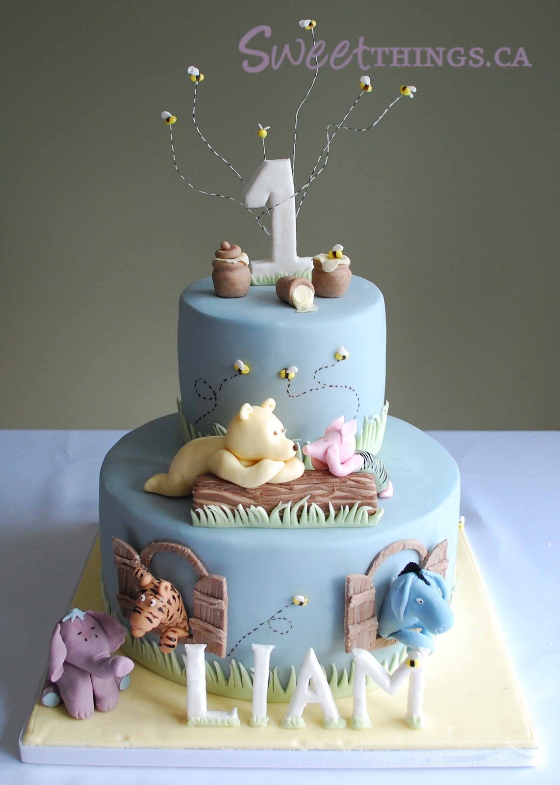 Winnie the Pooh 1st Birthday Cakes for Boys