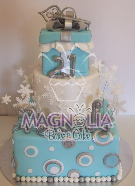 Winter Wonderland Birthday Cake