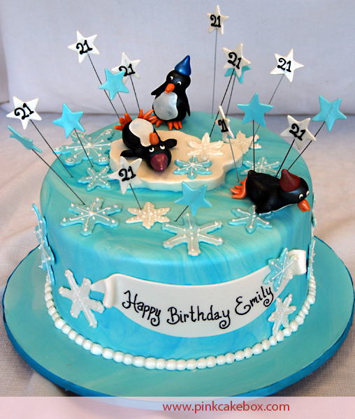 Winter Wonderland Birthday Cake