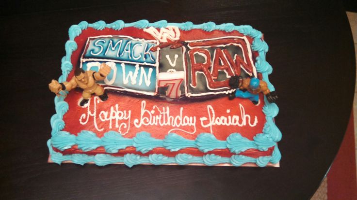 Wrestling Sheet Cake