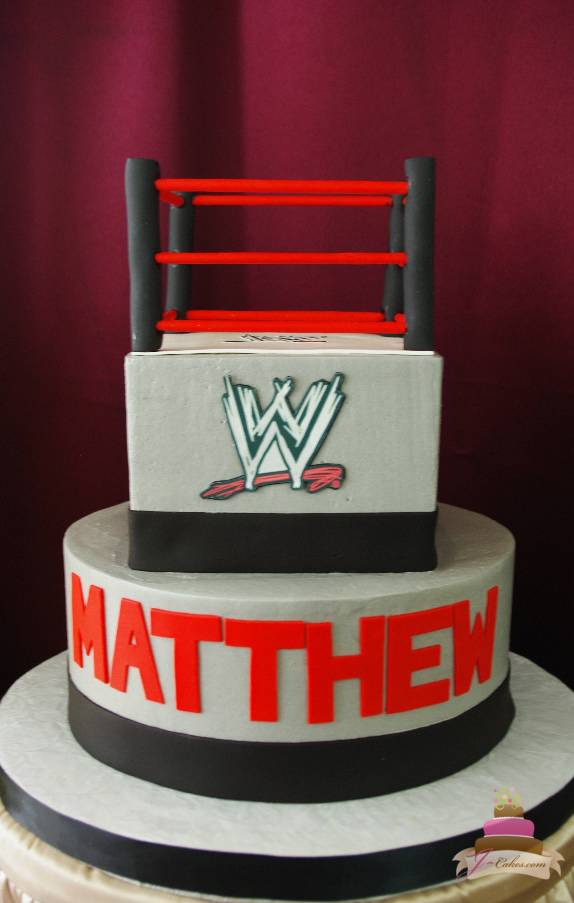 Wrestling Theme Birthday Cake