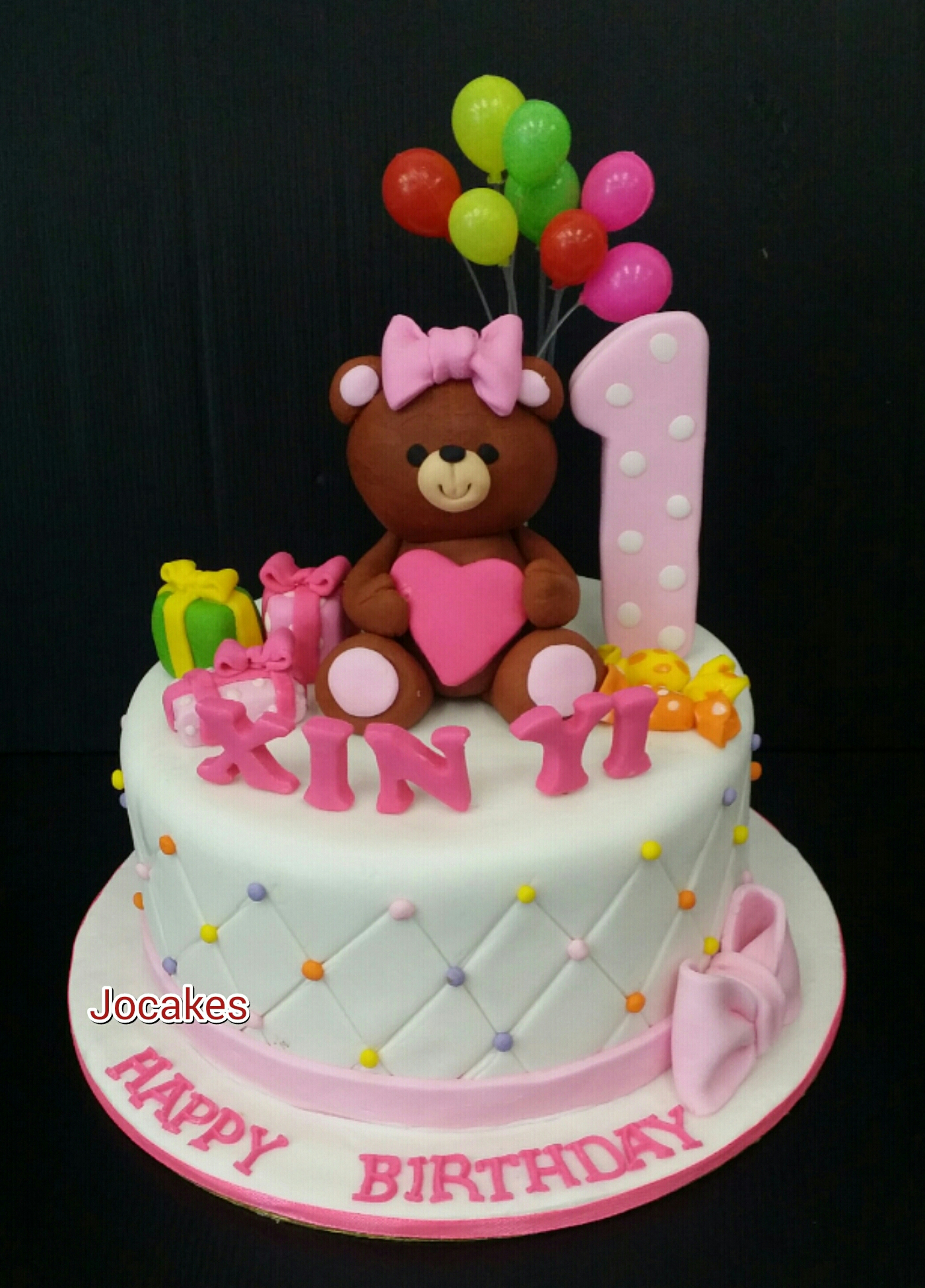 1 Year Old Girl Birthday Cake