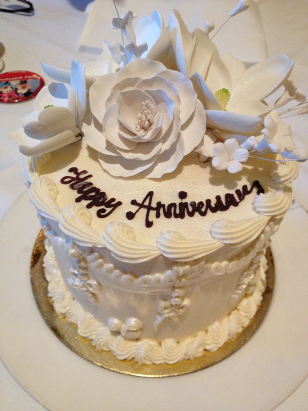 2nd Wedding Anniversary Cake