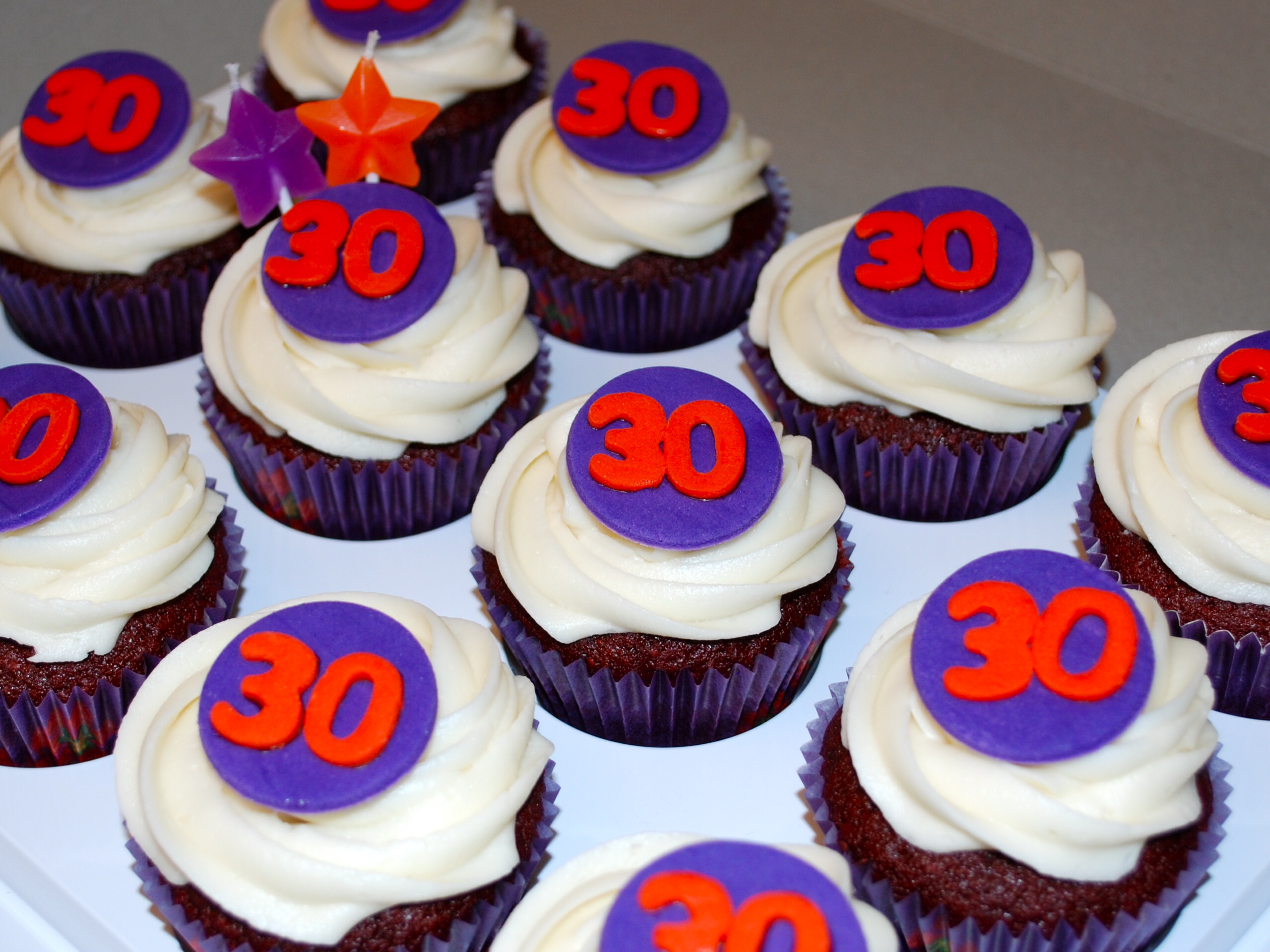 30th Birthday Cupcakes