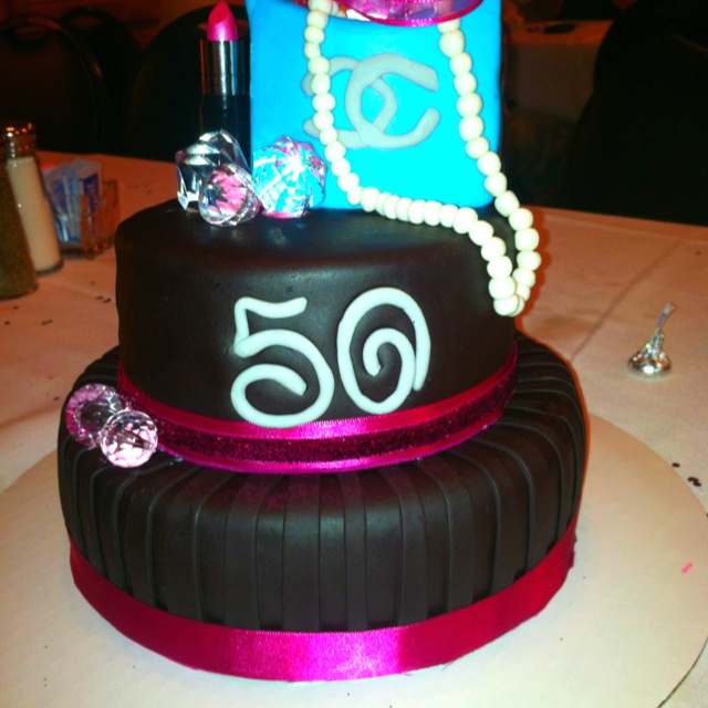 50 and Fabulous Birthday Cake