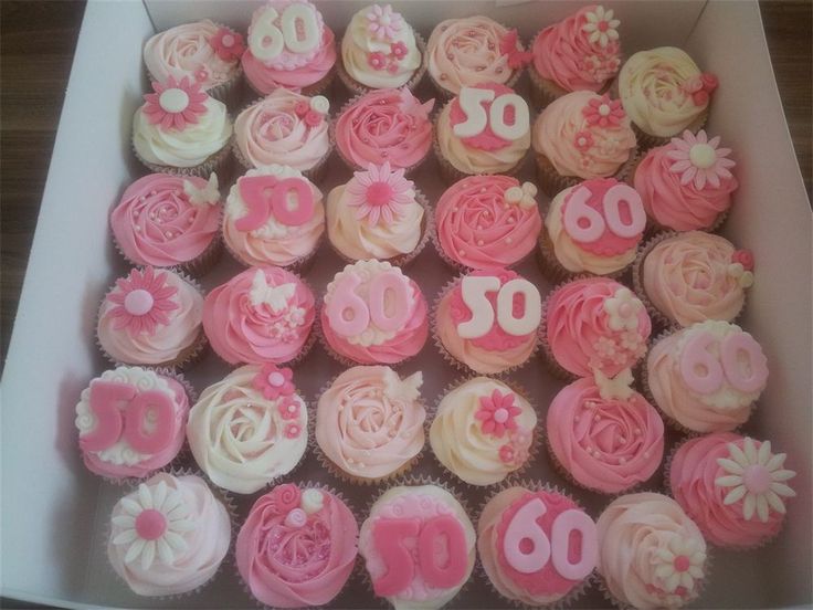 50th Birthday Cupcake Ideas for Women