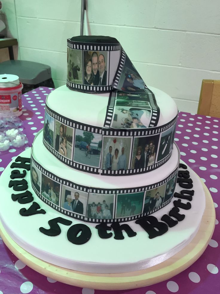 50th Birthday Tier Cake